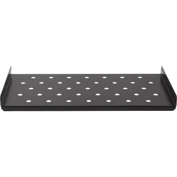 Rockstable Estante fijo para rack 1U 19 pulgadas Heavy Duty - Acero SPCC - Negro - Capacidad de carga 50 kg - 482 x 660 x 44 mm (RS19-SFH66)