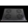 Rockstable Elemento de ventilación 1U de 19 pulgadas - Ventilador - Ventilador integrado - 440 m³/h - Acero - Negro - 1 unidad (RS19-FT1U4)