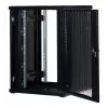 Rockstable Armario rack de 19 pulgadas 22U con puerta de rejilla - Armario de pie - 22U - 800 kg de capacidad - puerta con cerradura - guías de montaje - patas ajustables (RS19-8822PP)