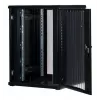 Rockstable Armario rack de 19 pulgadas 22U con puerta de rejilla - Armario de pie - 22U - 800 kg de capacidad - puerta con cerradura - guías de montaje - patas ajustables (RS19-8822PP)