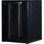 Rockstable Armario rack de 19 pulgadas 22U con puerta de rejilla - Armario de pie - 22U - 800 kg de capacidad - puerta con cerradura - guías de montaje - patas ajustables (RS19-8822PP)