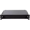 Rockstable Unidad de cajón para rack 2U 19 pulgadas - Acero de alta resistencia - Negro - Acero laminado en frío SPCC - Cajón deslizante - 6,92 kg (RS19-TH02)
