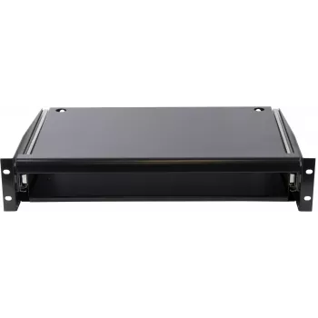 Rockstable Unidad de cajón para rack 2U 19 pulgadas - Acero de alta resistencia - Negro - Acero laminado en frío SPCC - Cajón deslizante - 6,92 kg (RS19-TH02)