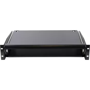 Rockstable Unidad de cajón para rack 2U 19 pulgadas - Acero de alta resistencia - Negro - Acero laminado en frío SPCC - Cajón deslizante - 6,92 kg (RS19-TH02)