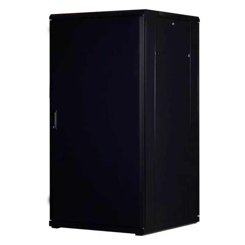 Rockstable Armario rack 19 inch 32U con puerta de cristal - Armario de pie - 32U - 800 kg - cerradura con llave - guías de montaje - patas regulables (RS19-8832)