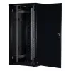 Rockstable Armario rack 19 inch 32U con puerta de cristal - Armario de pie - 32U - 800 kg - puerta con cerradura - guías de montaje - patas regulables (RS19-8032)