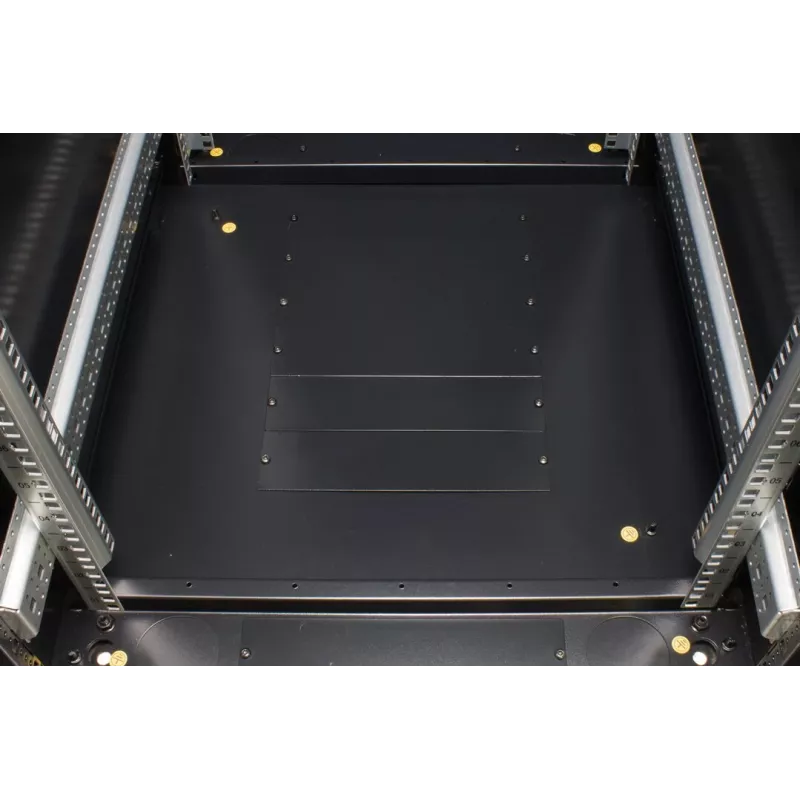Rockstable Rack de servidor 37 HE 19 pulgadas con puertas de malla - bastidor independiente - 37U - 800 kg - cerradura con llave - raíles de montaje - patas ajustables (RS19-6837PP)
