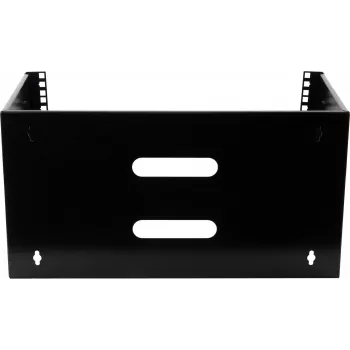 Rockstable Marco de montaje en pared 6U 19 pulgadas - Juego de montaje - Acero SPCC - Negro - 1 ud. - 3,86 kg (RS19-WMB6)