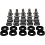 Rockstable Set de tornillos Phillips M6 - Montaje en rack - Plateado - 10 uds. (RS19-M611)