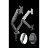 Rockstable RS-MM007 Soporte avanzado para doble monitor - Pinza / Pasacables - 13 kg - 15-27