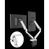 ROCKSTABLE RS-MM011W Soporte profesional para doble monitor - Abrazadera / Pasacables - 16 kg - 38,1 cm (15 pulgadas) - 81,3 cm (32 pulgadas) - 100 x 100 mm - Blanco