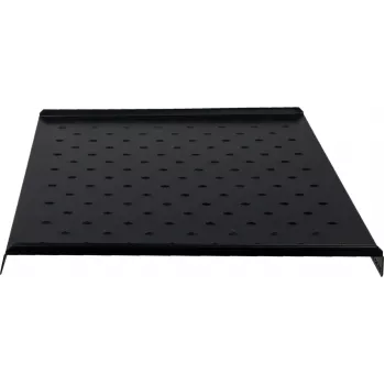 Rockstable RS19-FH612 estante para rack 1U - negro - acero - capacidad de carga 60 kg - perforado ovalado