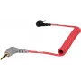 Rode SC7 Cable de micrófono - conector macho TRS de 3,5mm a conector macho TRRS de 3,5mm - 17 cm - apantallado - Rojo