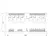 ROGER XM-8DR-BRD Módulo expansor de E/S, 8 entradas, 8 salidas de relé, RS485