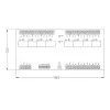ROGER XM-8DR-BRD Módulo expansor de E/S, 8 entradas, 8 salidas de relé, RS485