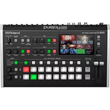 Roland V-8HD conmutador de vídeo HDMI de 8 canales con mezclador de audio - negro 420961A38
