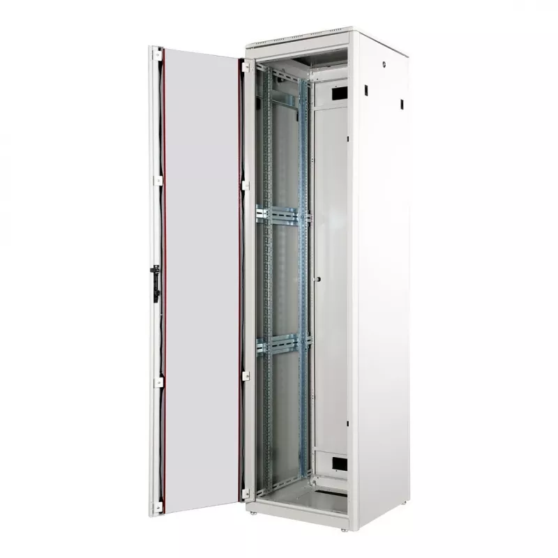 Armario de red ROLINE 19 pulgadas Pro 47 U, 600x600 AnxPr Puerta de cristal Gris