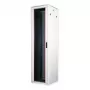 Armario de red ROLINE 19 pulgadas Pro 47 U, 600x600 AnxPr Puerta de cristal Gris