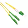 ROLINE Cable de fibra óptica dúplex 9/125µm OS2 - LSH/LC - corte APC - LSOH - amarillo - 10 m