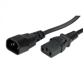 ROLINE GREEN Cable de conexión de equipo, IEC 320 C14 a C13, LSOH, negro, 0,8 m