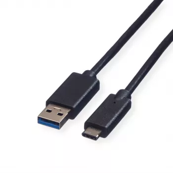 ROLINE GREEN cable USB 3.2 Gen 1, USB A a C, ST/ST, negro, 3 m 11.44.9013