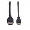 Cable ROLINE HDMI High Speed con Ethernet, HDMI tipo A macho a Mini HDMI macho, 2 m, 11.04.5580