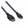 Cable ROLINE HDMI High Speed con Ethernet, HDMI tipo A macho a Mini HDMI macho, 2 m, 11.04.5580