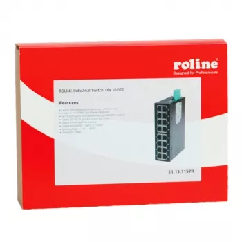 ROLINE Industrial switch Fast Ethernet, 16x RJ-45, no gestionado