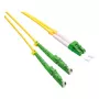 ROLINE cable de conexión de fibra óptica OS2 monomodo dúplex, LSH/APC a LC/APC, 9/125µm, LSOH, amarillo, 2m