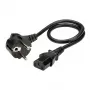 Cable de alimentación ROLINE, conector IEC recto, Negro, 0,6 m