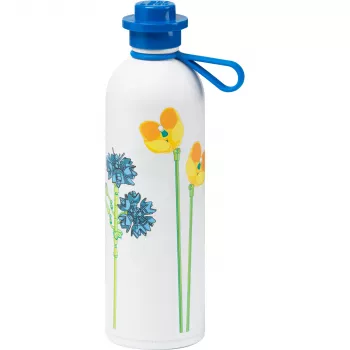 ROOM COPENHAGEN LEGO Botella isotérmica TERMO WILD FLOWERS, 0,56 litros botella blanca con motivo de flores silvestres, acero inoxidable, 1 ud. (40480803)