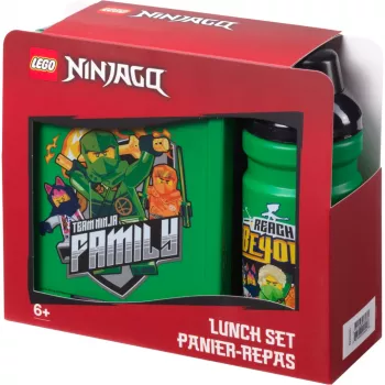 Room Copenhagen LEGO Lunch Box Set Ninjago Verde Negro 2 piezas