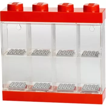 Room Copenhagen LEGO vitrina para minifiguras 8 rojo transparente