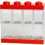 Room Copenhagen LEGO vitrina para minifiguras 8 rojo transparente