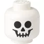 ROOM COPENHAGEN LEGO Storage Head Skeleton, pequeño (blanco/negro)