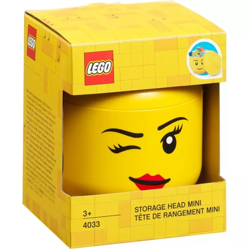 Room Copenhagen LEGO Storage Head Whinky Mini amarillo