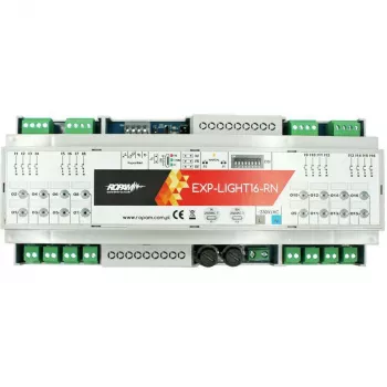 Ropam Control de Iluminación EXP-LIGHT16-RN – Módulo de Expansión de Relés de 16 Canales para Bus RopamNet
