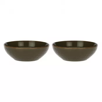 Conjunto de 2 ensaladeras ROSE&TULIPANI Concerto Grigio Tortora, 26 cm, plástico SAN, gris-marrón