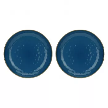 ROSE&TULIPANI set de 2 cuencos redondos Concerto Blu Avio - azul marino, 30 cm