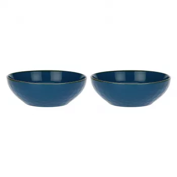 ROSE&TULIPANI set de 2 ensaladeras Concerto Blu Avio - azul marino, 26 cm
