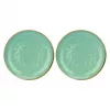 ROSE&TULIPANI Set of 2 Round Platters Concerto Verde Acqua - Mint, 32 cm