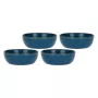 ROSE&TULIPANI Set de 4 ensaladeras Concerto Blu Avio - azul marino, 20 cm