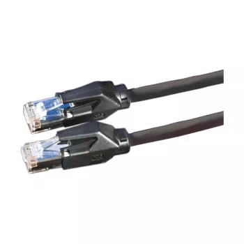 Rotronic-Secomp Dätwyler Cat.6 Class E S/FTP CU 7702 Flex LSOH Hirose TM21 cable de parcheo, 3 m, negro