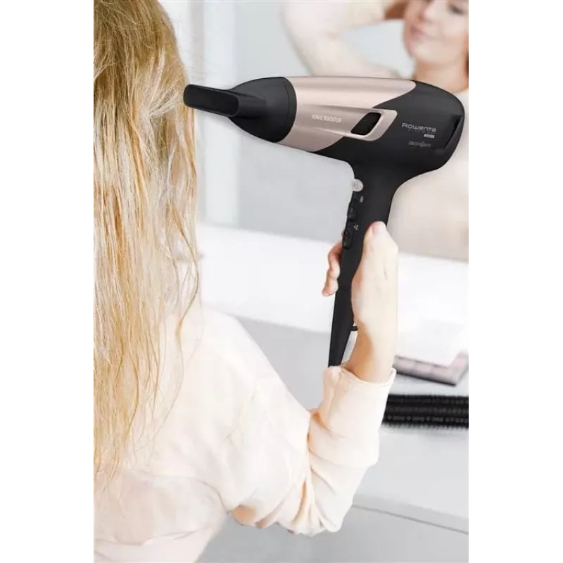 Rowenta fēns secador de pelo 2100W, negro/rosa