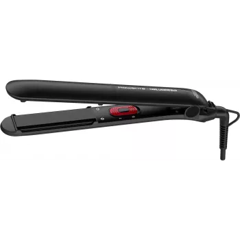 Rowenta X Karl Lagerfeld Easyliss SF161L plancha de pelo – placas de cerámica, 200°C, negra con detalles rosa