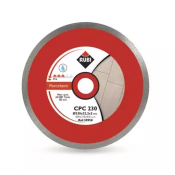 RUBI Disco de Corte Diamantado CPC 250 x 25,4 mm PRO para Gres Porcelánico