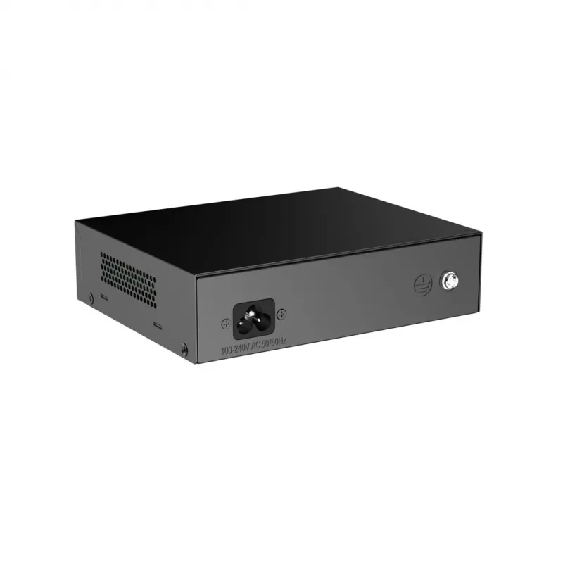 Switch Ruijie RG-ES106F-P 6 puertos Fast Ethernet PoE, 4 puertos PoE+, presupuesto 54W, no gestionado, negro