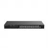 Switch Ruijie RG-ES126FGS-LP 24 puertos Fast Ethernet PoE+ con 2 uplinks Gigabit SFP, presupuesto PoE de 370W, montaje en rack