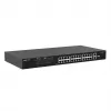 Switch Ruijie RG-ES126FGS-LP 24 puertos Fast Ethernet PoE+ con 2 uplinks Gigabit SFP, presupuesto PoE de 370W, montaje en rack
