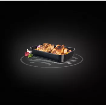 Russell Hobbs CW114311 VIT Enamel asador profundo 42cm - negro